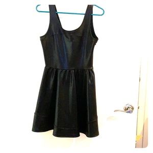 Love...ady Black Faux leather Dress